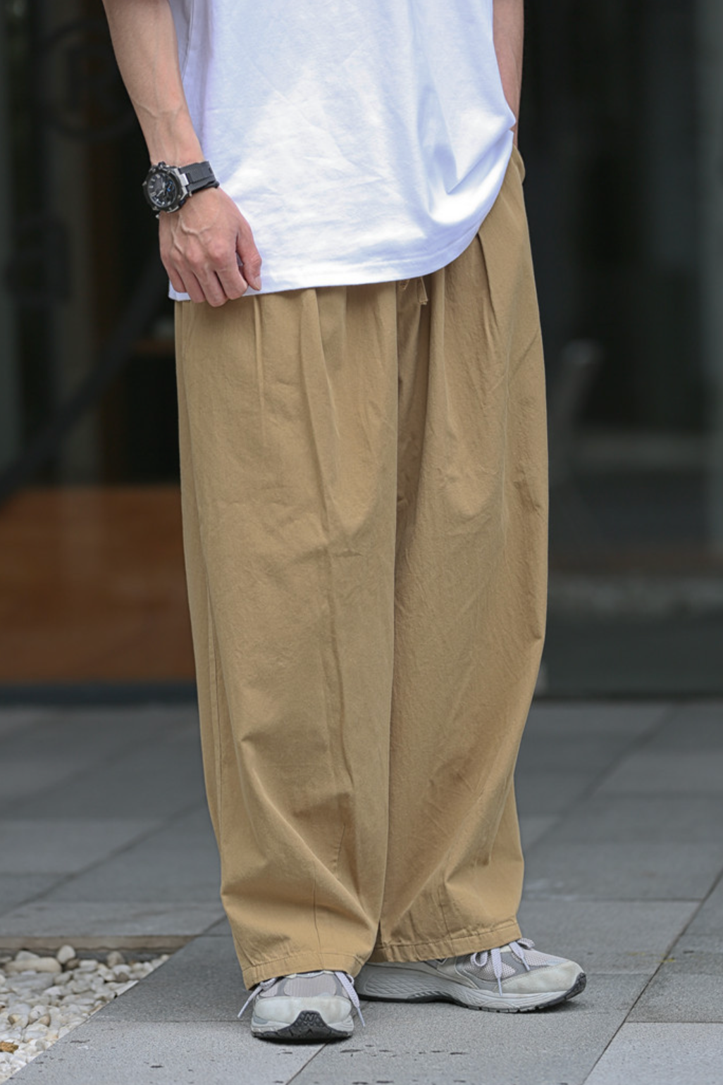 RELAX WIDE CHINO PANTS W374
