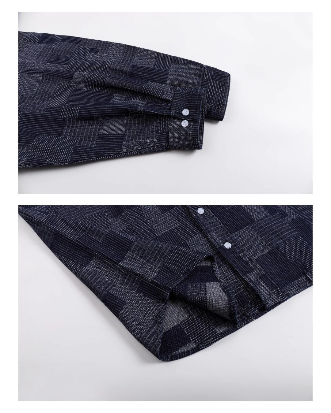 PATCHWORK PATTERN SHIRTS W1485