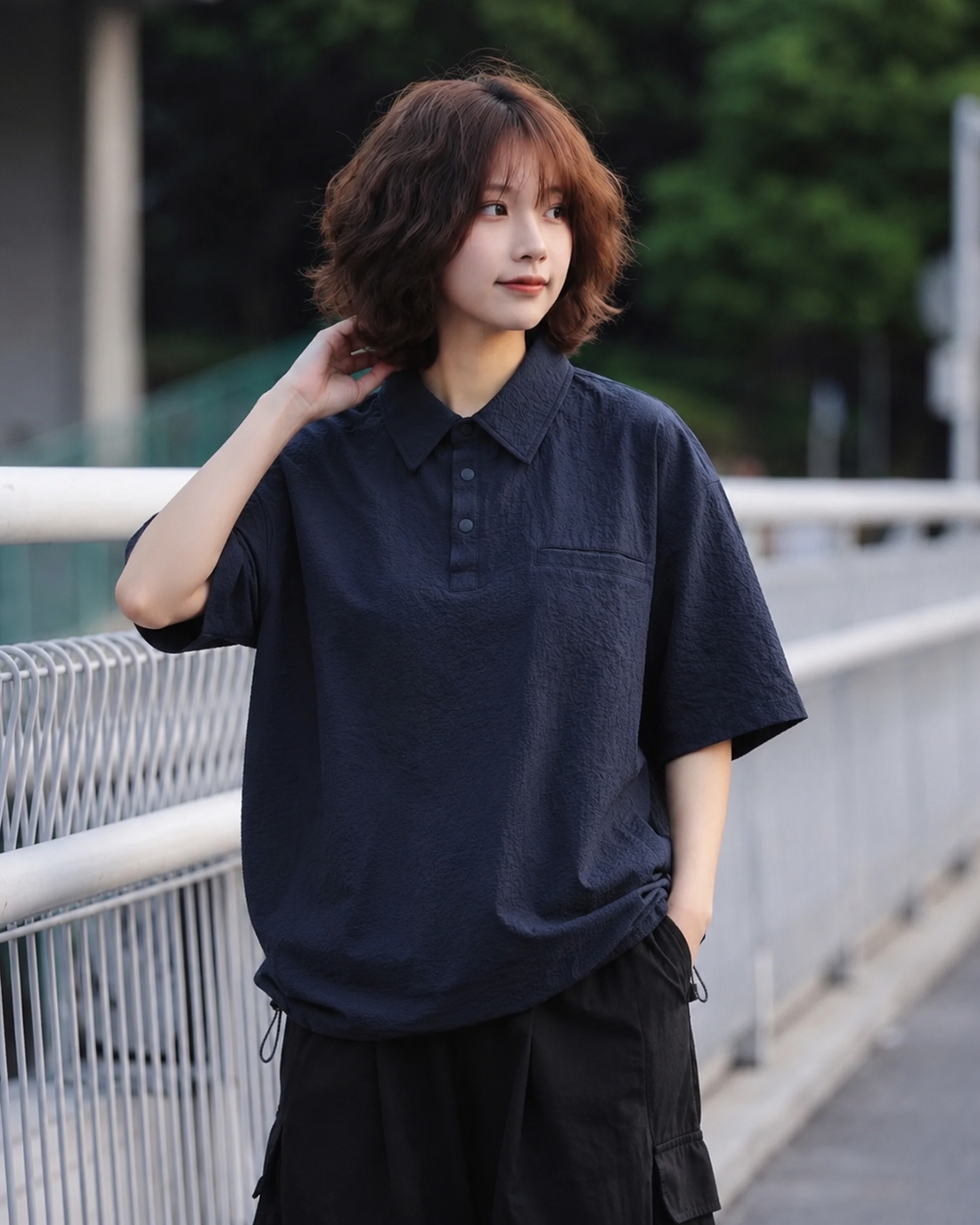 SEERSUCKER POLO SHIRTS W1621