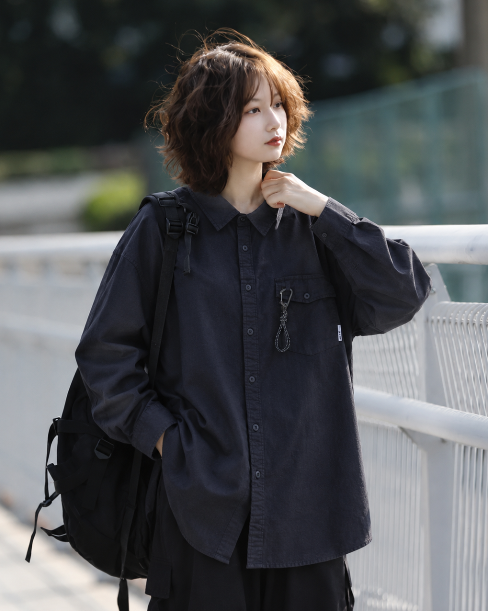 CARABINER POCKET LONG SLEEVE SHIRT W1830