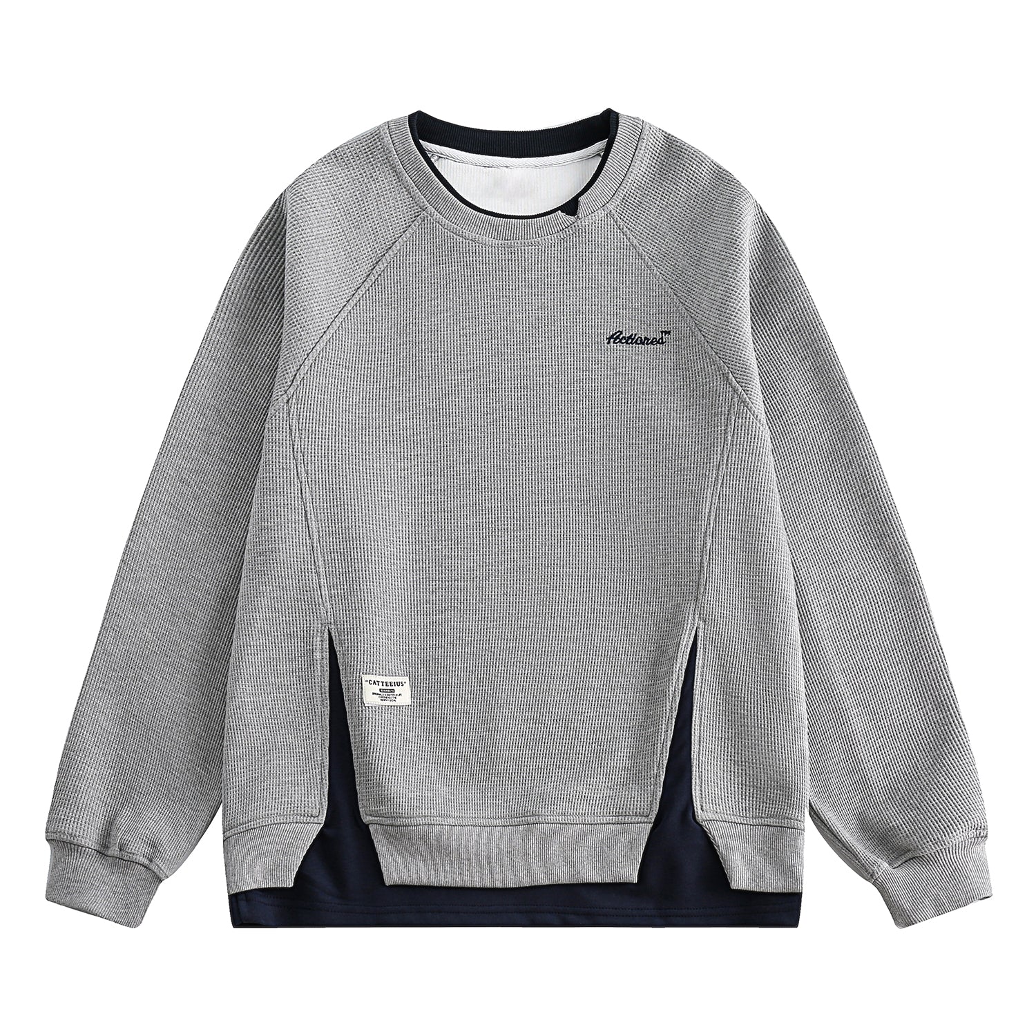LAYERED SLIT PULLOVER W1394