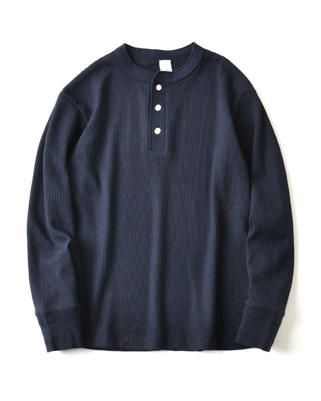 WAFFLE HENLEY LONG TEE W1601