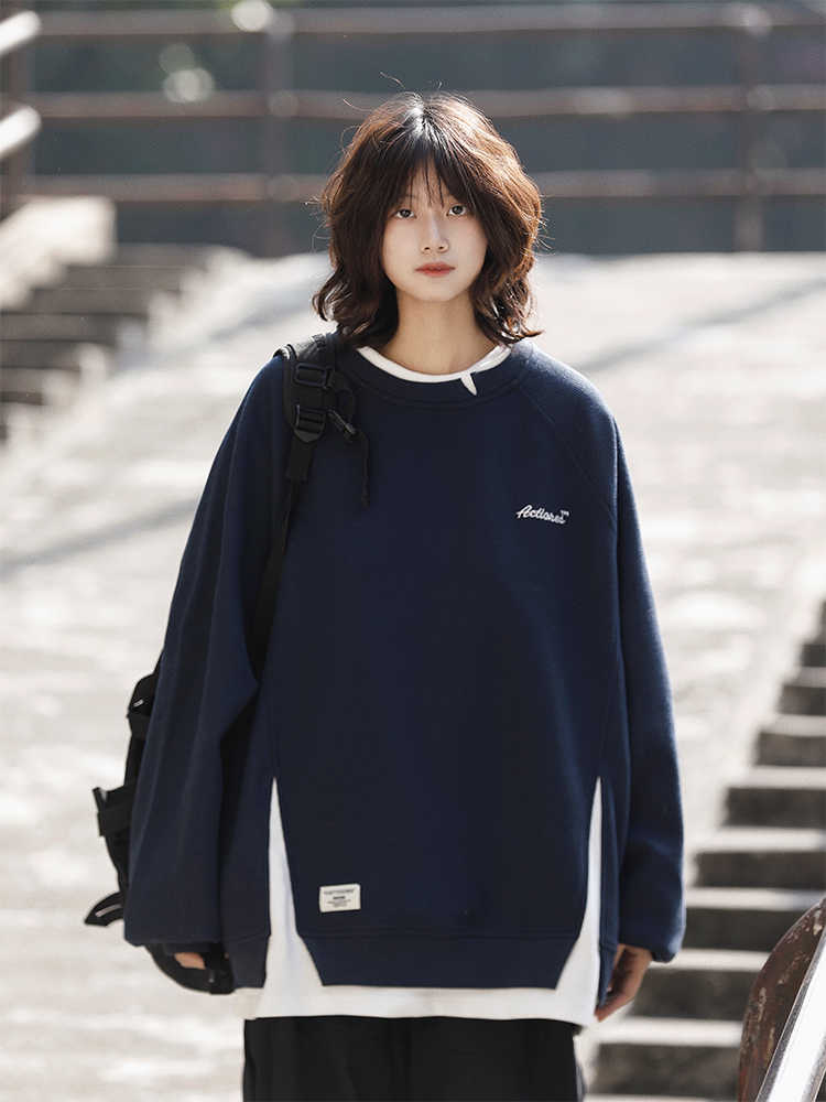 LAYERED SLIT PULLOVER W1394