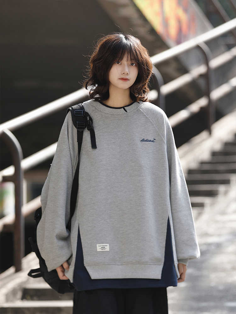 LAYERED SLIT PULLOVER W1394