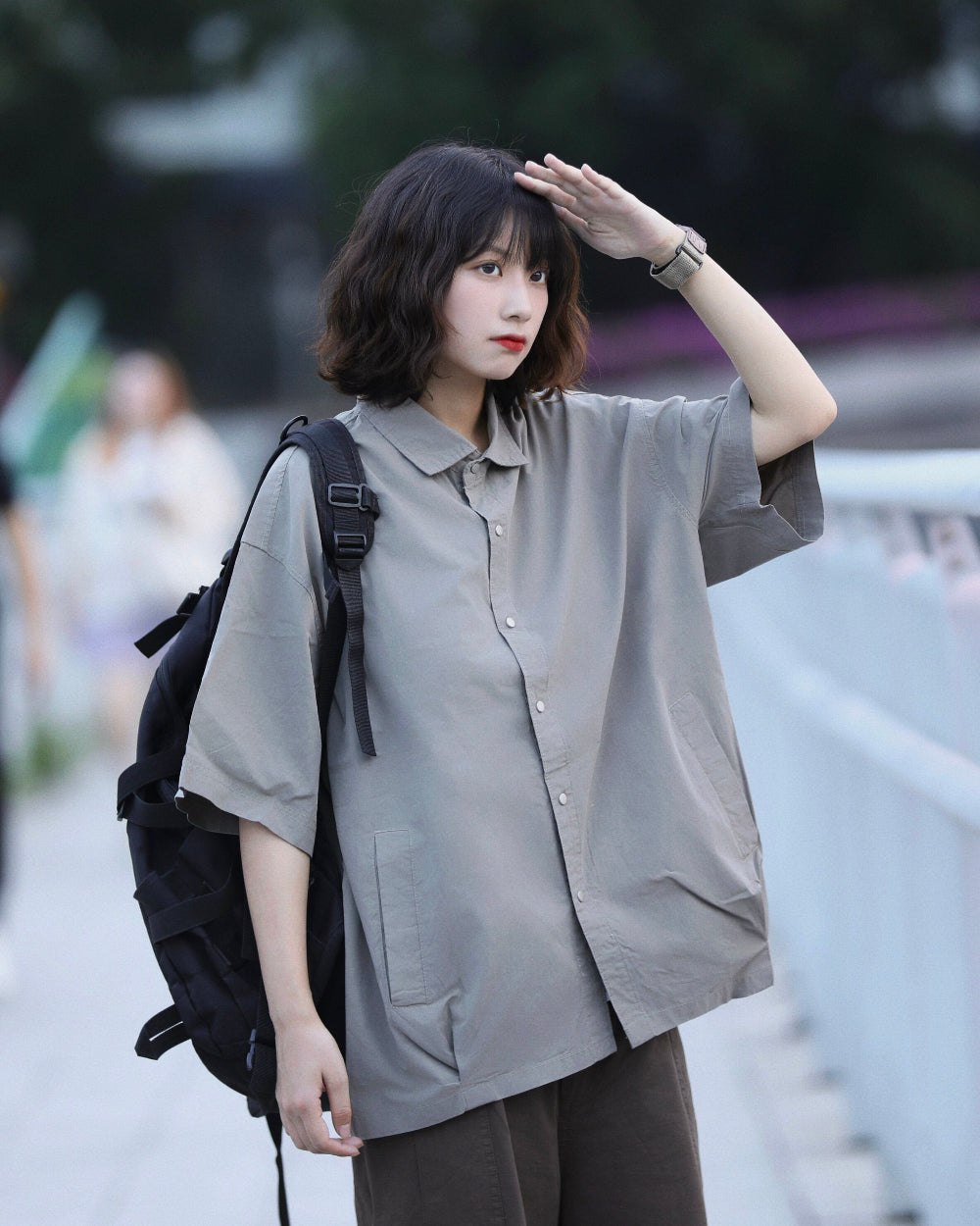 LOOSE PATCH POCKET SHIRTS W1757