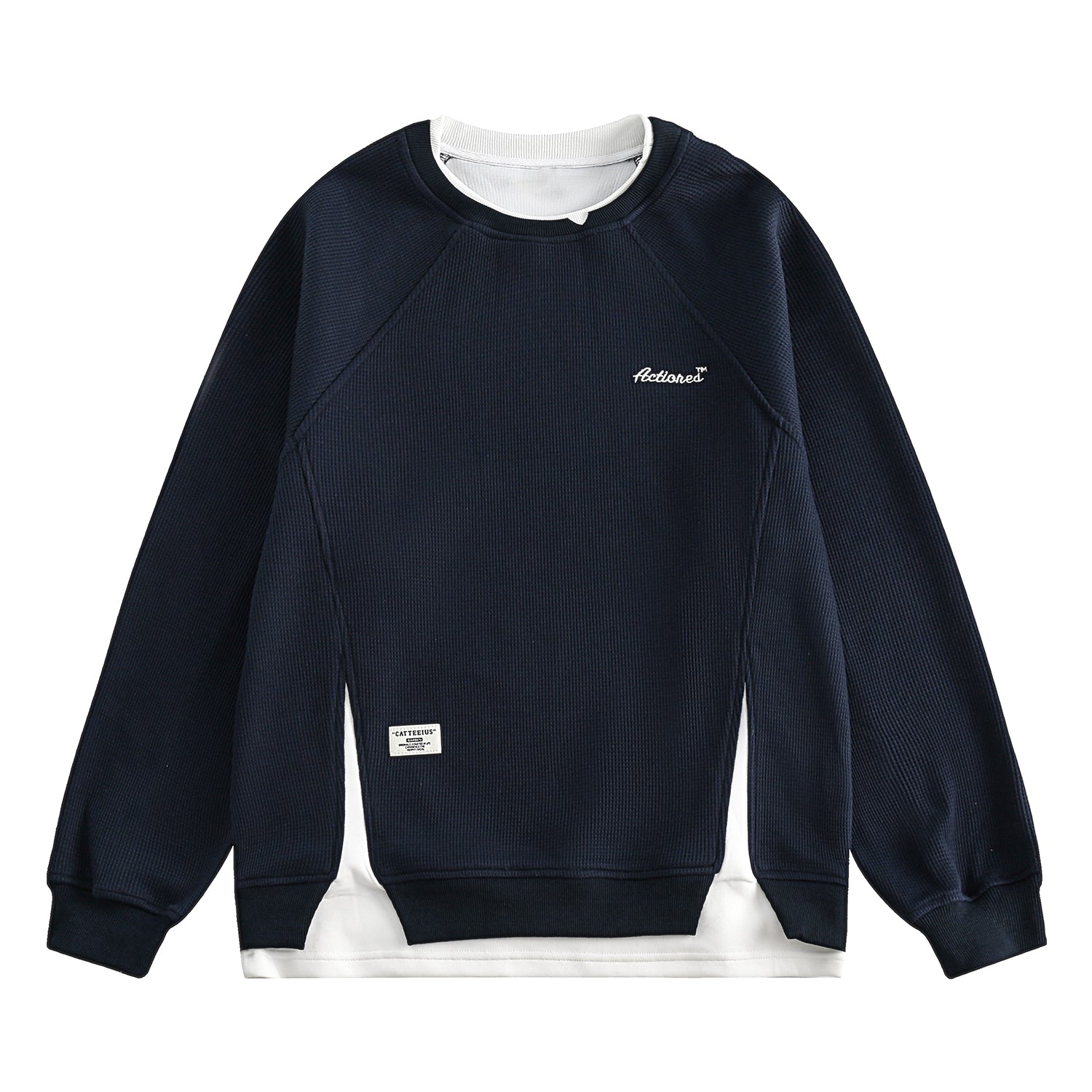 LAYERED SLIT PULLOVER W1394