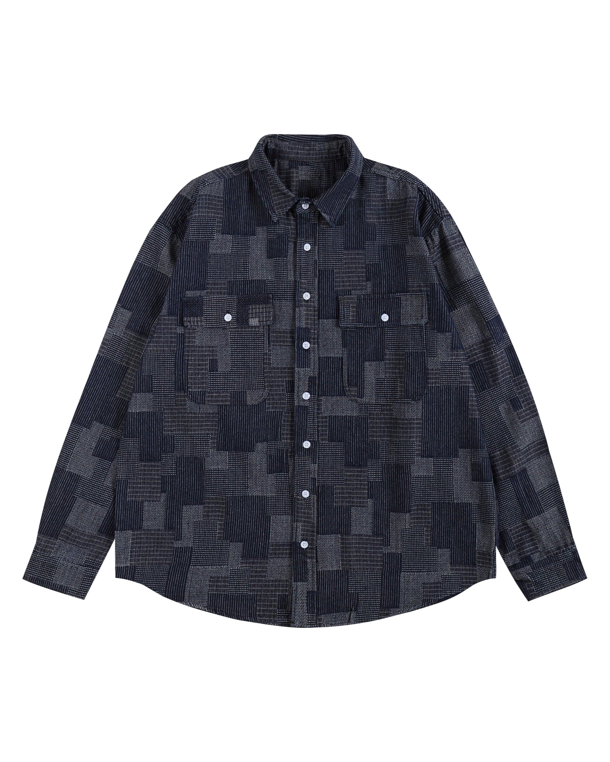 PATCHWORK PATTERN SHIRTS W1485