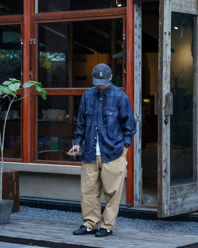 PATCHWORK PATTERN SHIRTS W1485