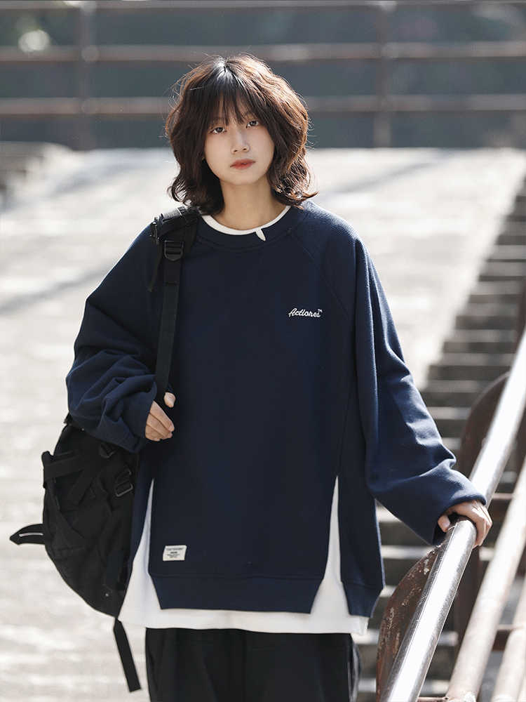 LAYERED SLIT PULLOVER W1394