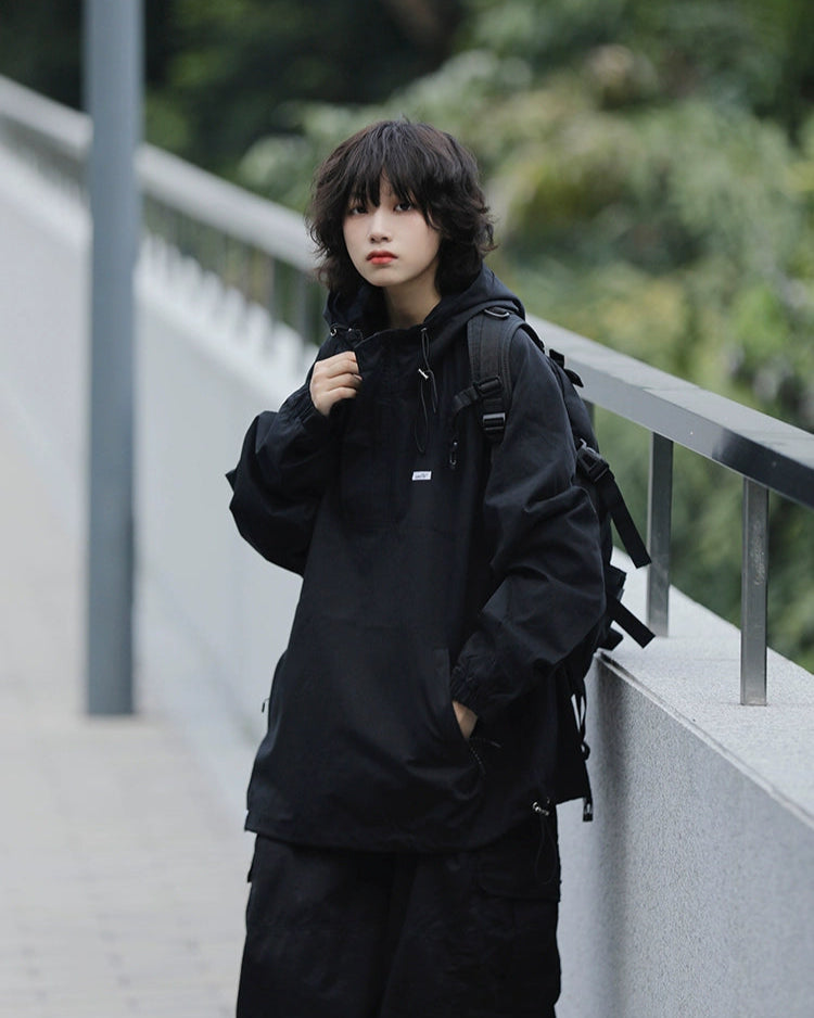 OVERSIZED HOODIE JACKET W1475 – WGONG
