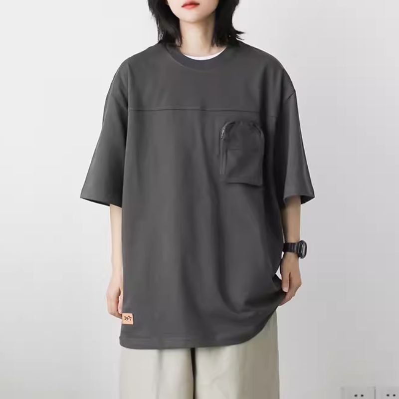 SOLID POCKET TSHIRT W928