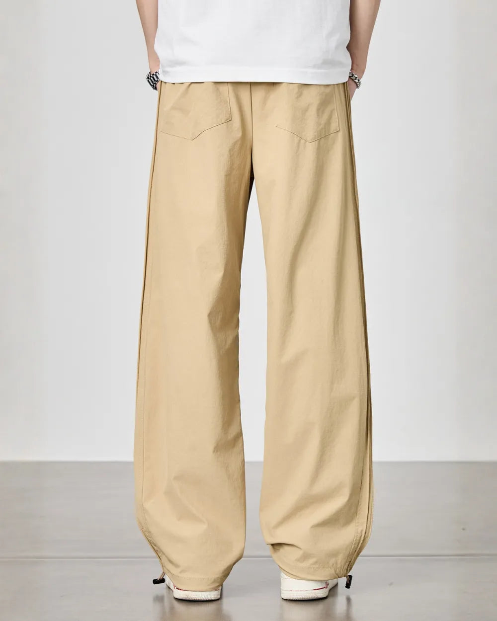 LOOSE EASY NYLON PANTS W1765