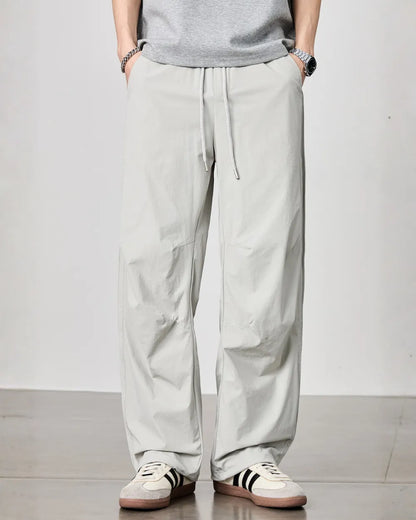 LOOSE EASY NYLON PANTS W1765