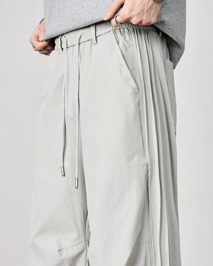 LOOSE EASY NYLON PANTS W1765