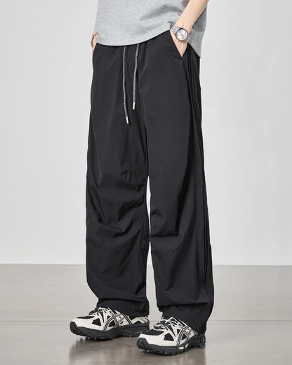LOOSE EASY NYLON PANTS W1765