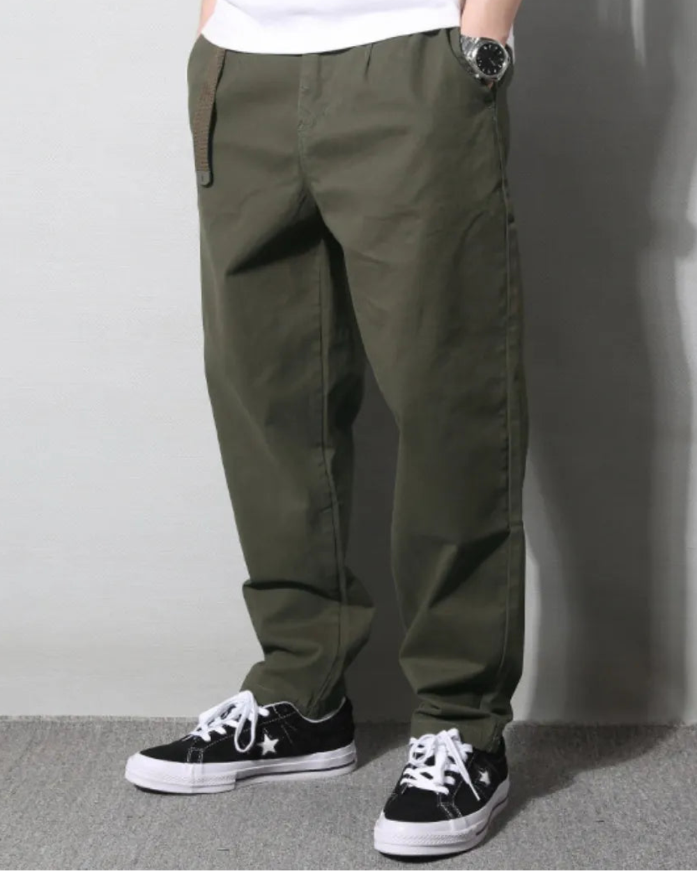 LOOSE FIT CHINO PANTS W1871