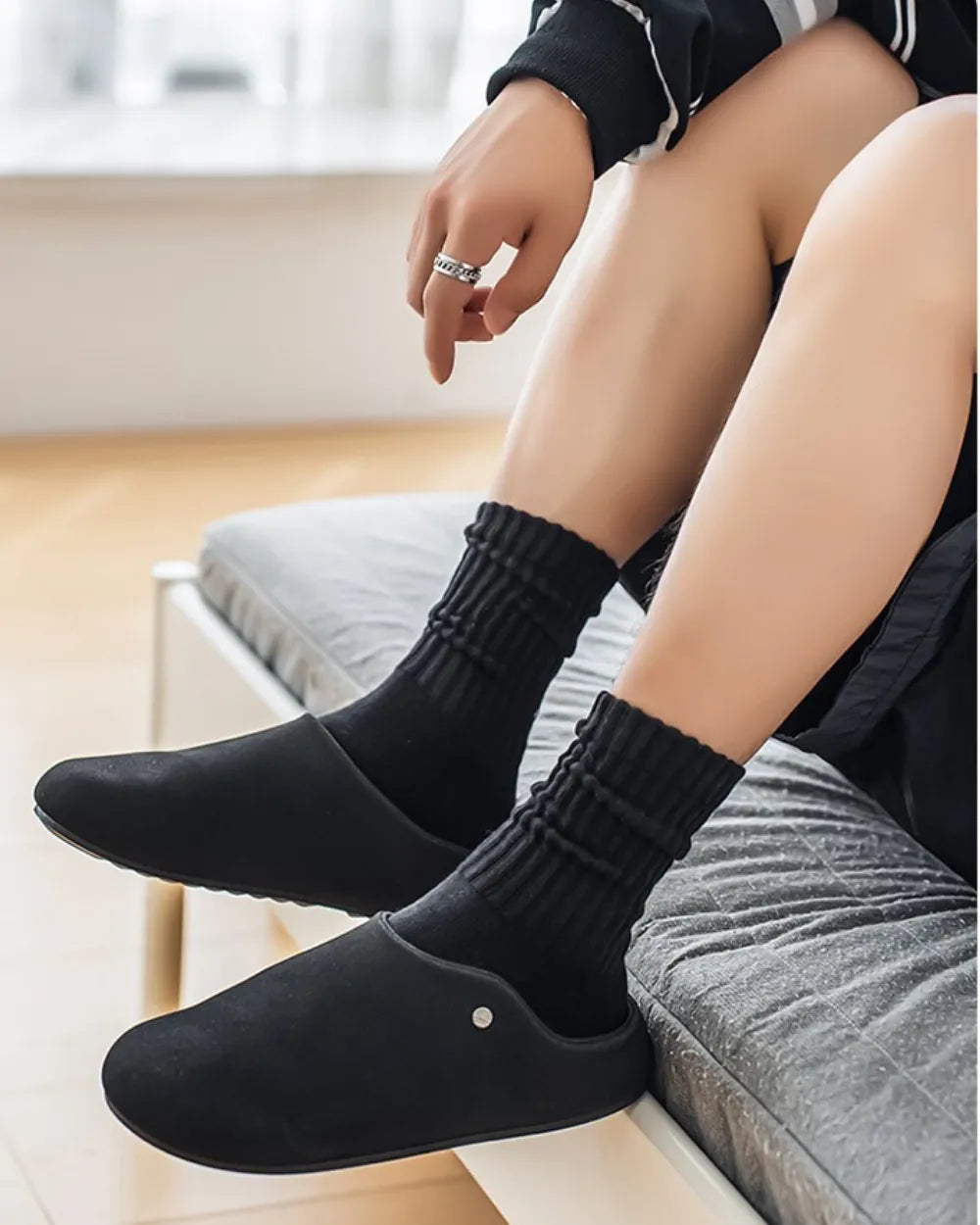 SUEDE CLOG SANDALS W1806