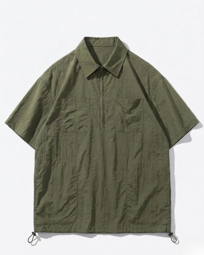 NYLON ZIP PULLOVER W1608