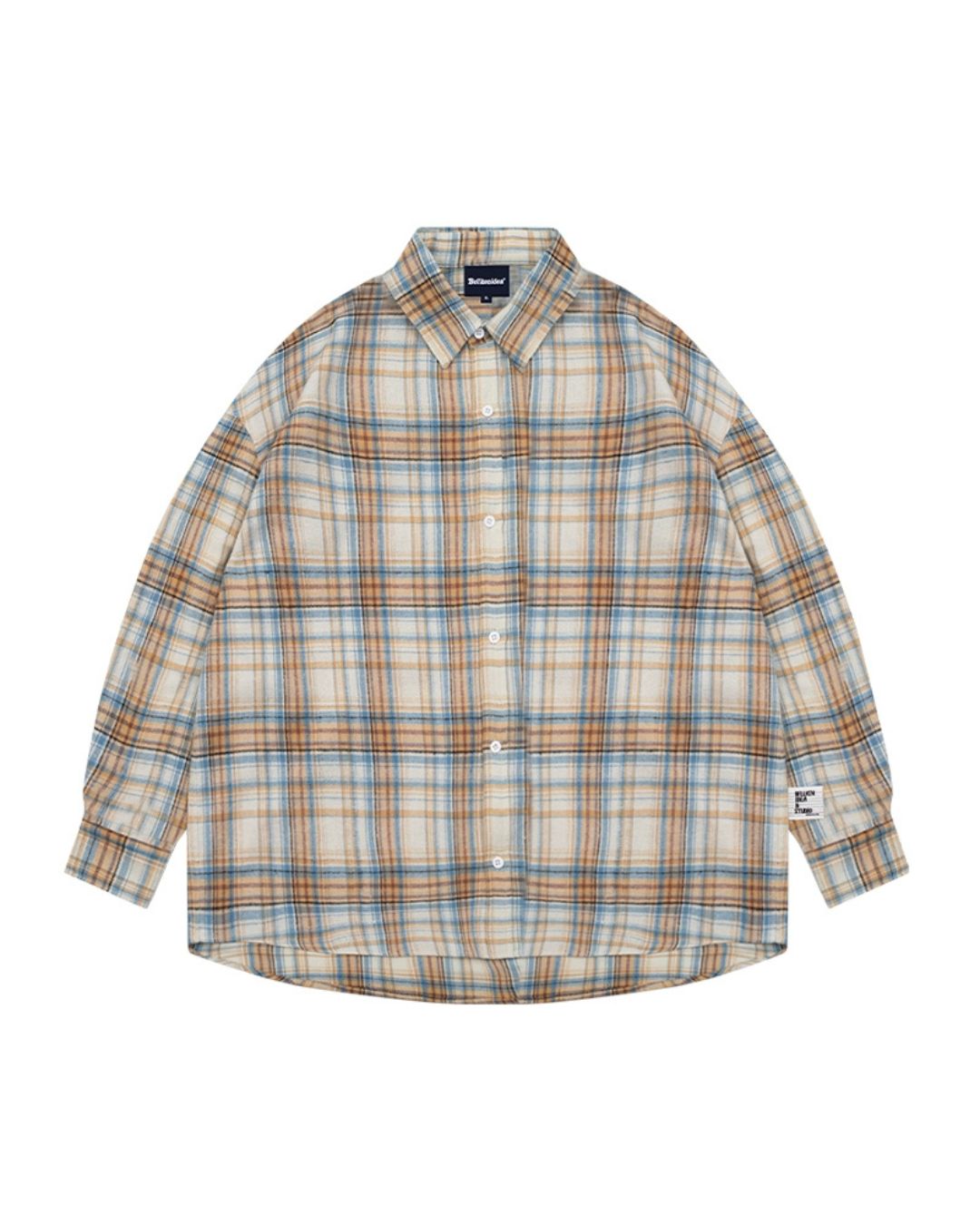 BRUSHED CHECK RELAX SHIRTS W1474