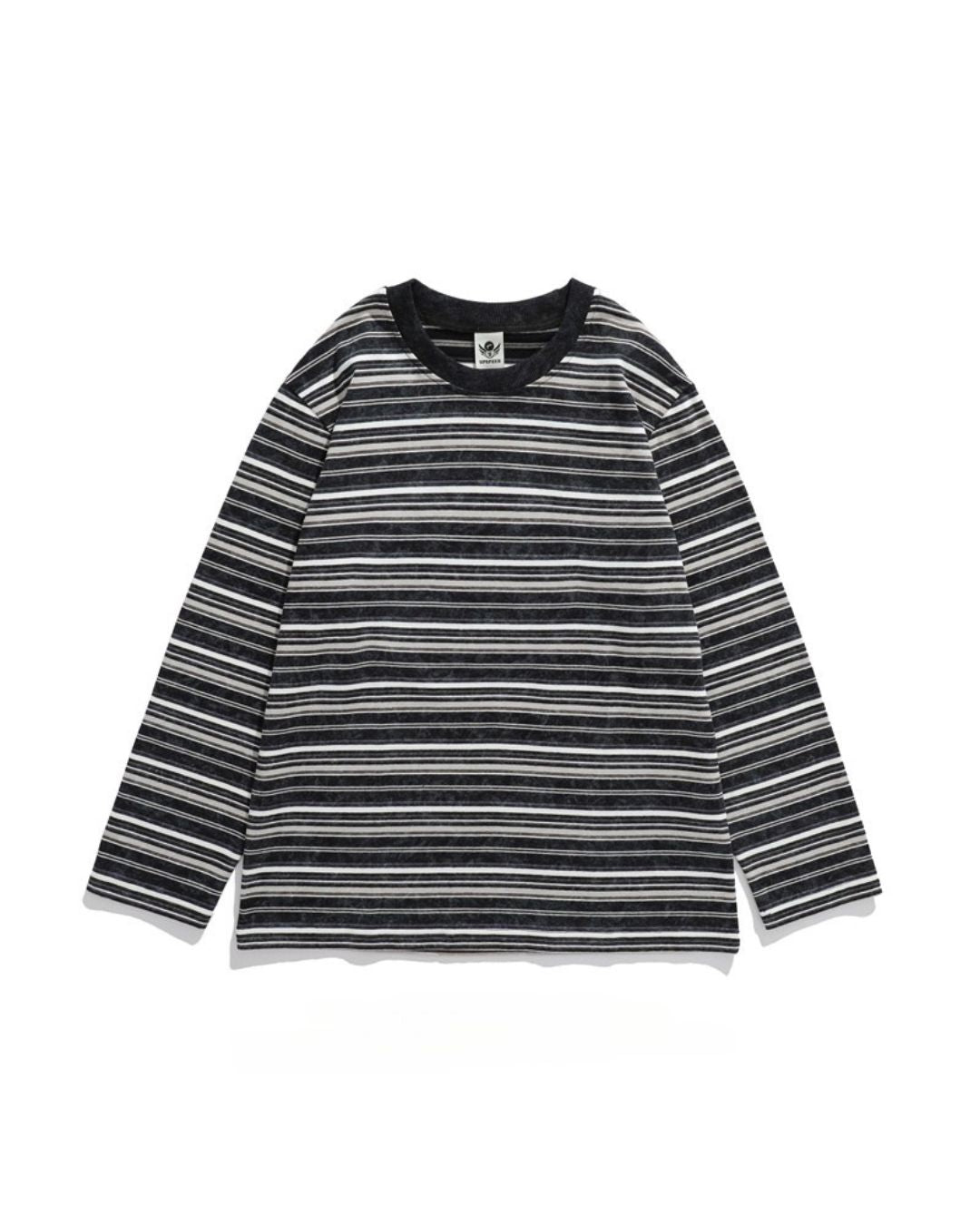 MULTI STRIPE LONG TEE W1479