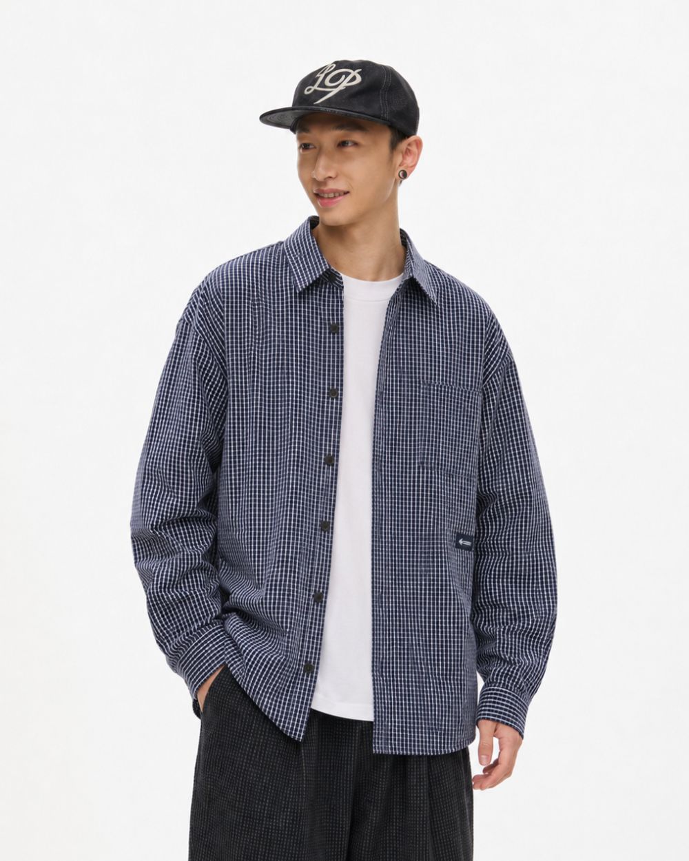 CHECK OVERSIZED SHIRTS W1594