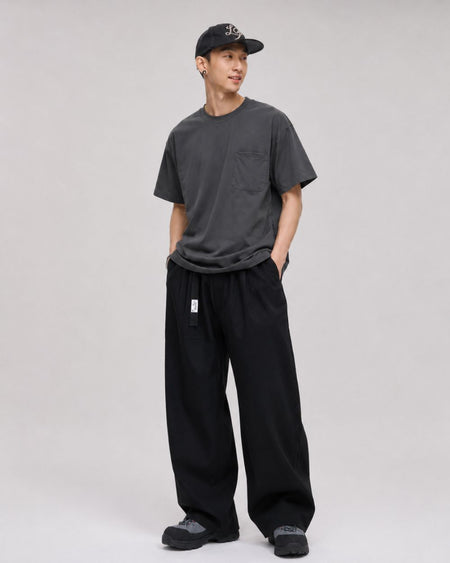 WIDE TUCK CARGO PANTS W1638