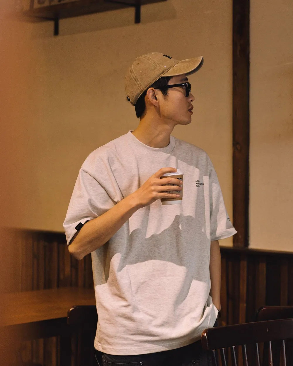 SLOGAN PRINT OVERSIZED T‑SHIRTS W1746