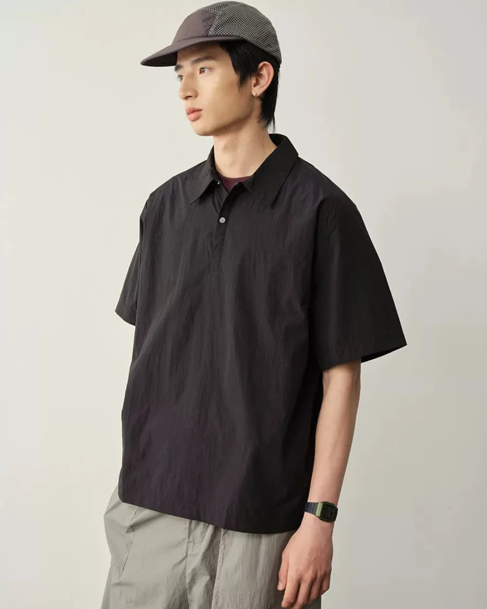 OVERSIZED POLO SHIRT W1644