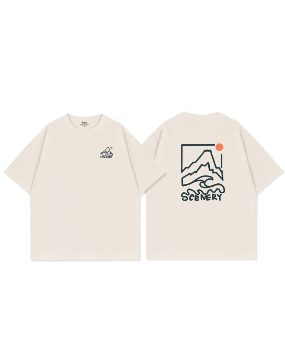 COTTON SCENERY GRAPHIC TEE W1730