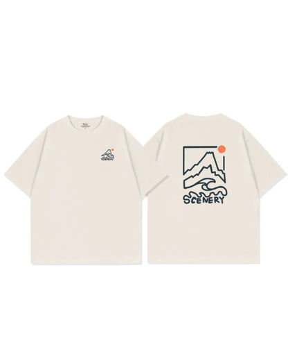 COTTON SCENERY GRAPHIC TEE W1730