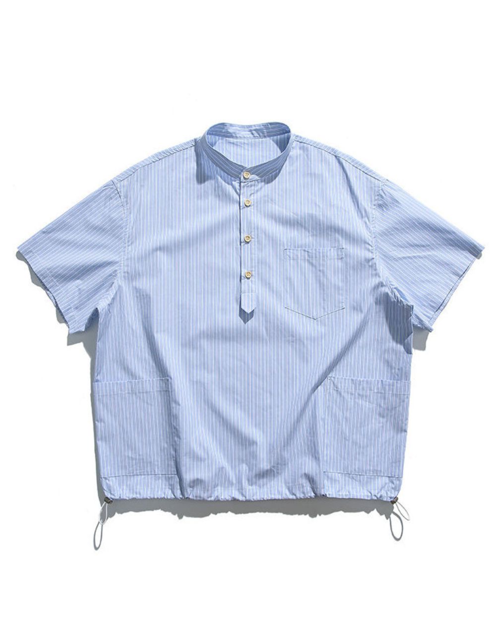 DRAWCORD STRIPE SHIRTS W1627