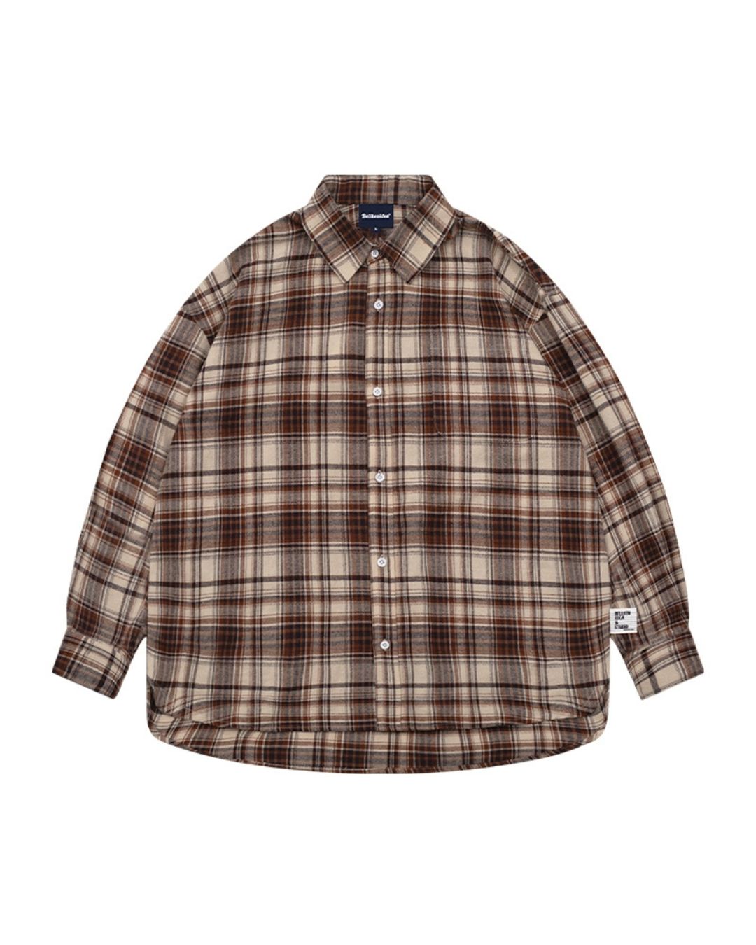 BRUSHED CHECK RELAX SHIRTS W1474