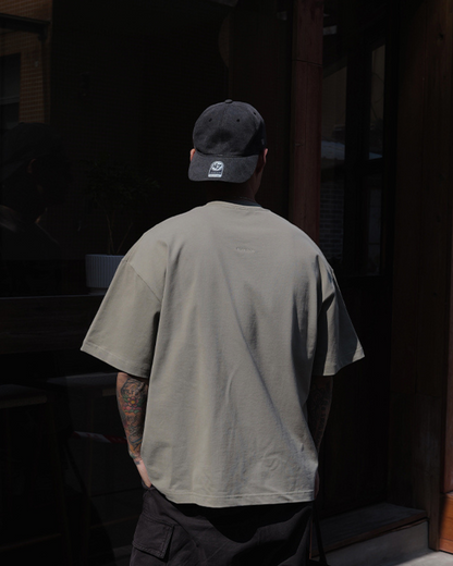 OVERDYED COTTON OVERSIZED T‑SHIRTS W1456