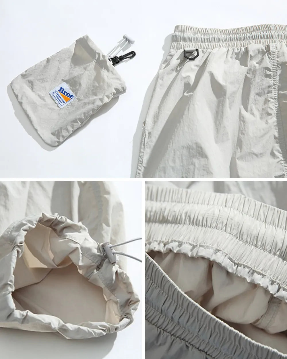NYLON PARACHUTE CARGO PANTS W1684
