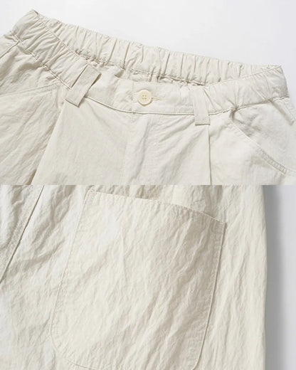 WASHED NYLON PANTS W1720