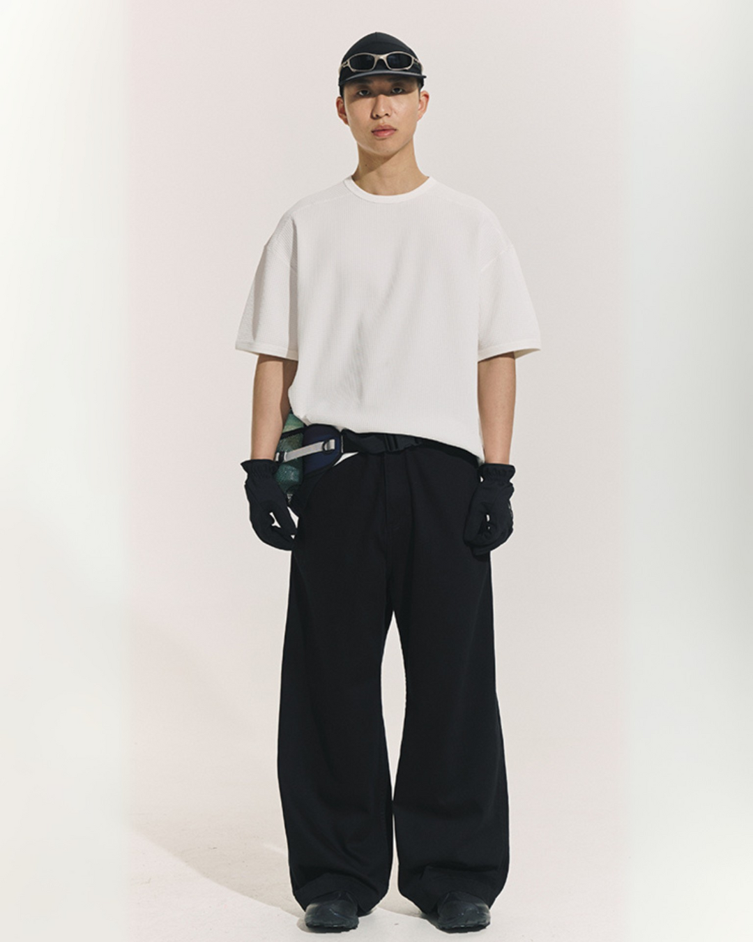 STRETCH WAFFLE UV-CUT TEE W1459