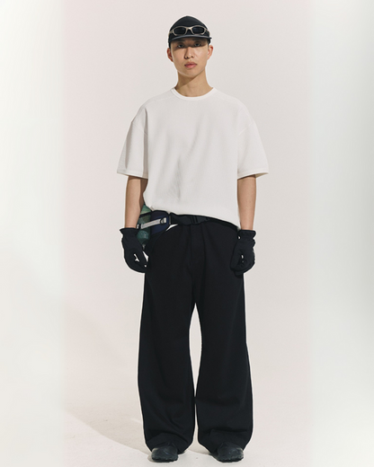 STRETCH WAFFLE UV-CUT TEE W1459