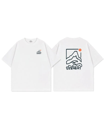 COTTON SCENERY GRAPHIC TEE W1730