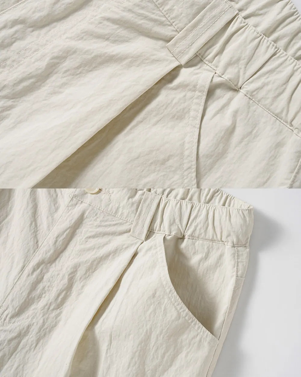 WASHED NYLON PANTS W1720