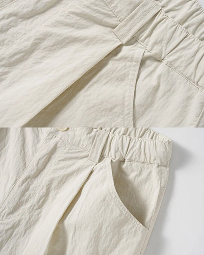 WASHED NYLON PANTS W1720