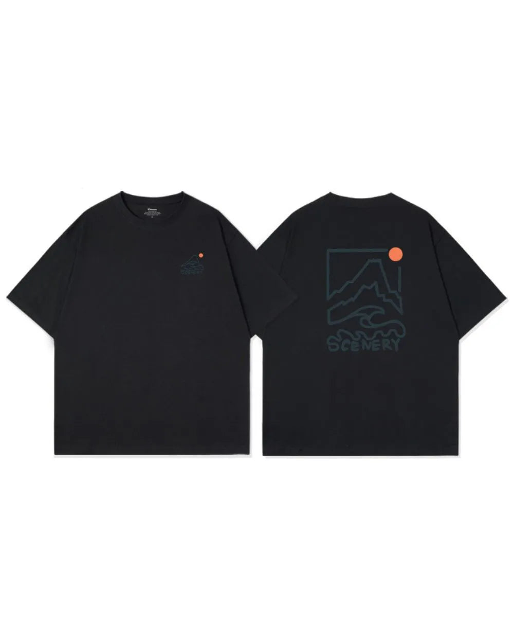 COTTON SCENERY GRAPHIC TEE W1730
