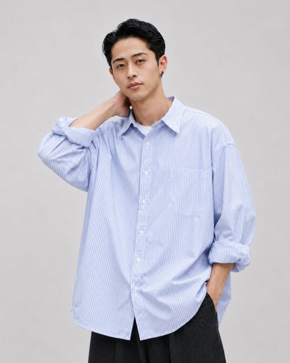 STRIPE RELAXED SHIRTS W1596