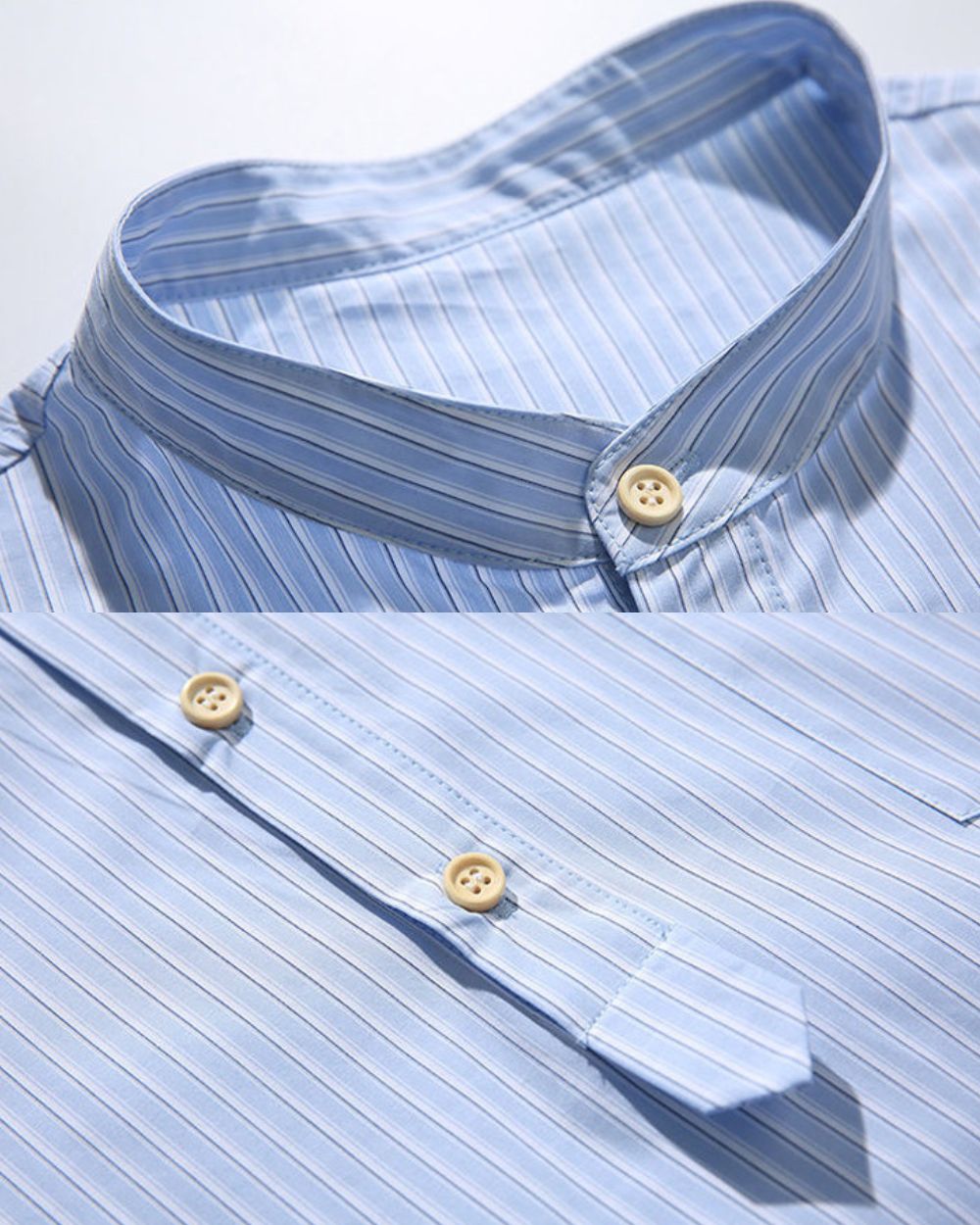 DRAWCORD STRIPE SHIRTS W1627