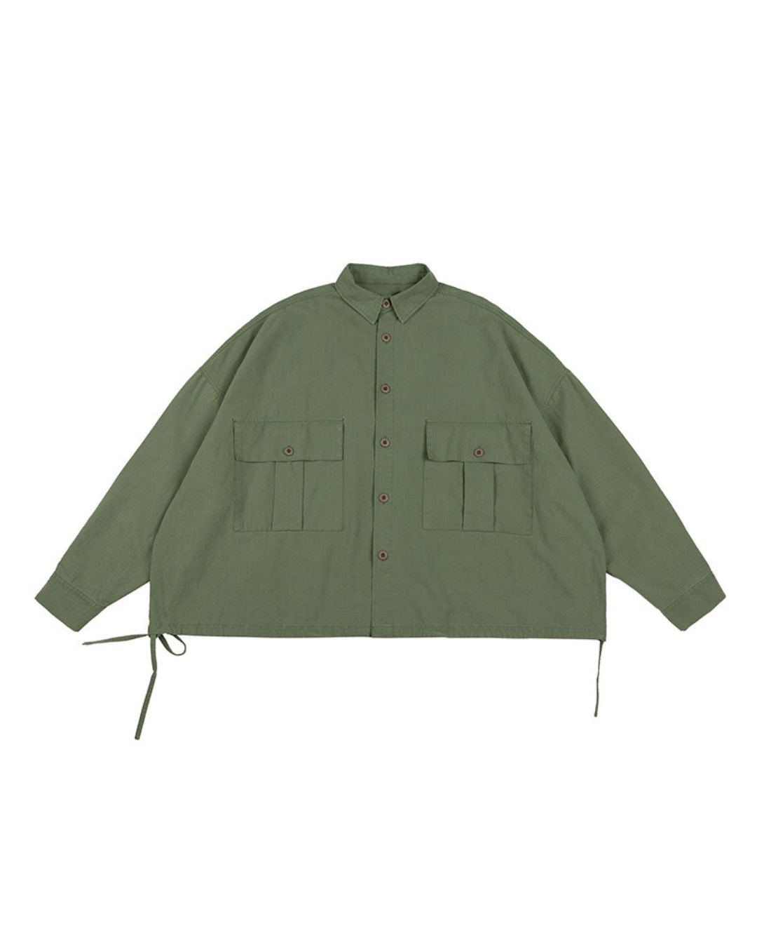 COTTON UTILITY DRAWSTRING SHIRTS W1564