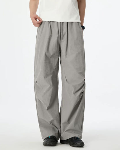 NYLON WIDE EASY PANTS W1810