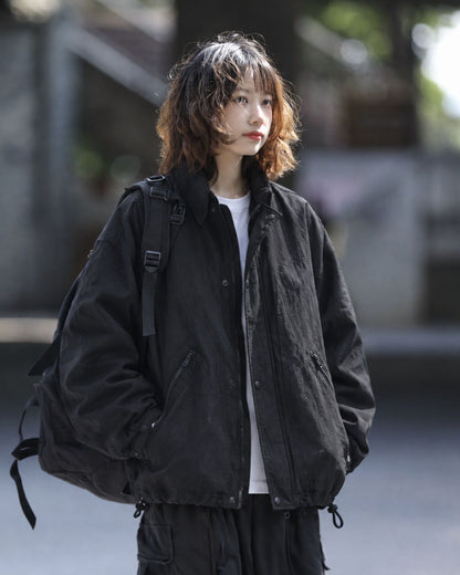 RIPSTOP STAND COLLAR JACKET W1589