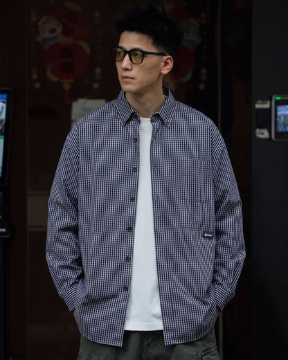 CHECK OVERSIZED SHIRTS W1594