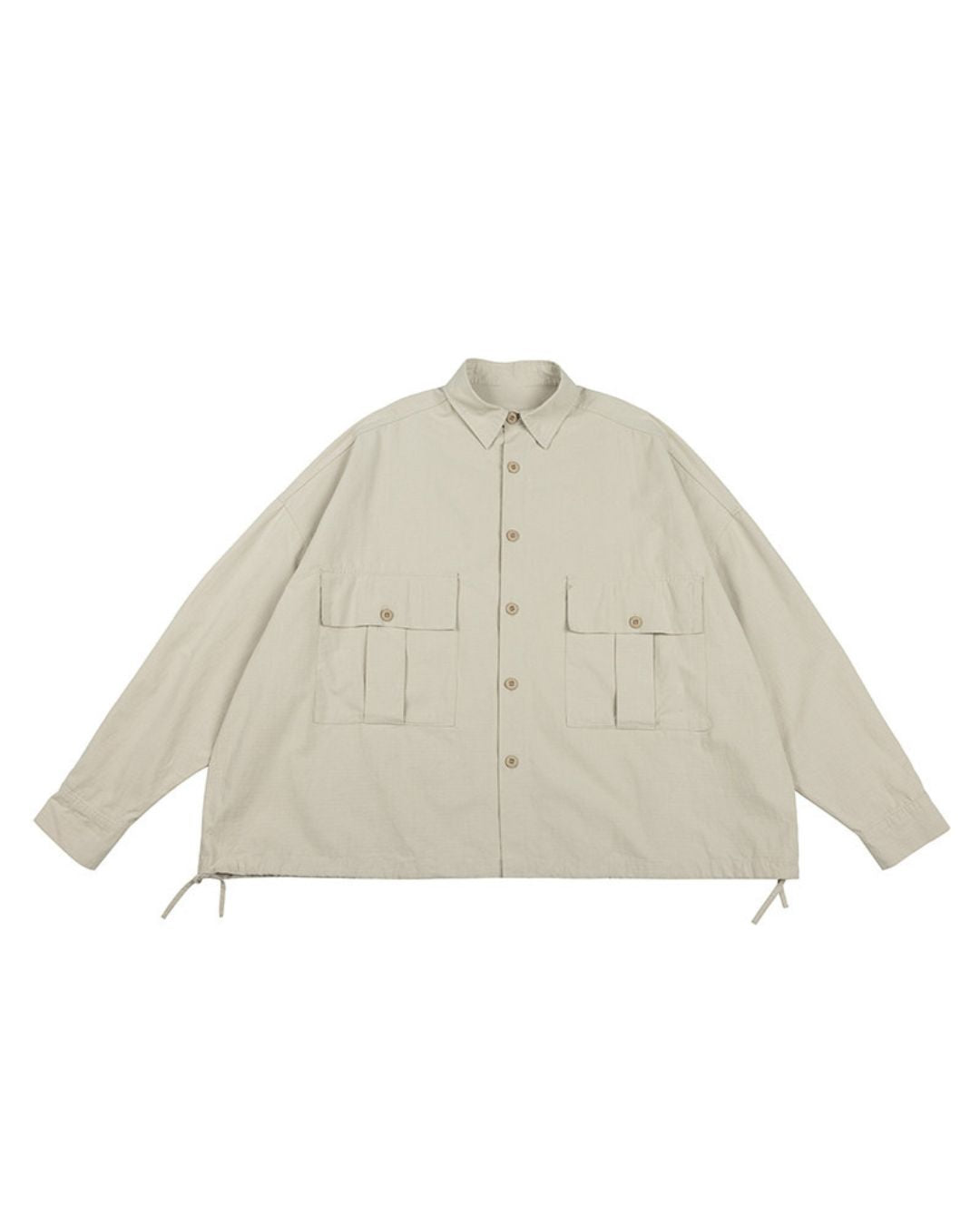 COTTON UTILITY DRAWSTRING SHIRTS W1564