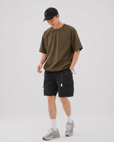 BELTED CARGO SHORTS W1654