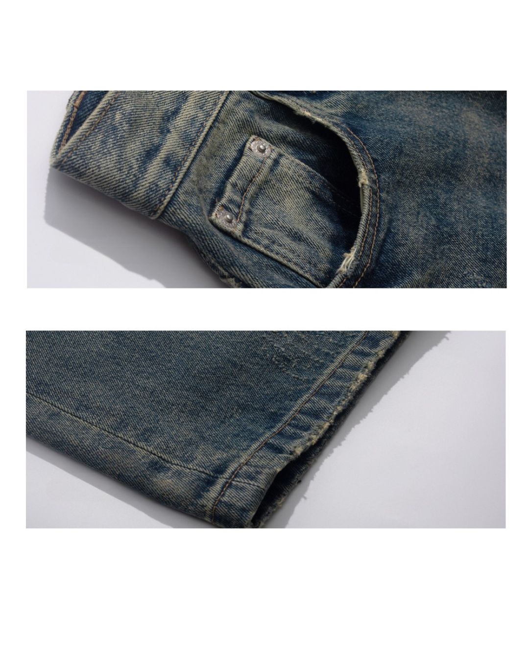 VINTAGE WIDE DENIM PANTS W1484